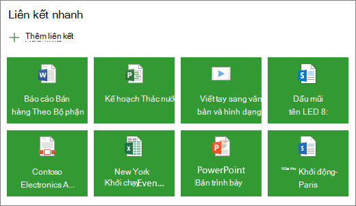 Nối kết nhanh trong bố trí ô xếp