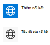 Dạng xem Thu gọn của Nối kết Nhanh