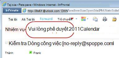 Thông báo nhiệm vụ với văn bản Vui lòng Phê duyệt được chú thích