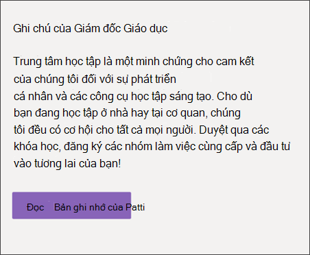 Ảnh chụp màn hình phần web định dạng và văn bản