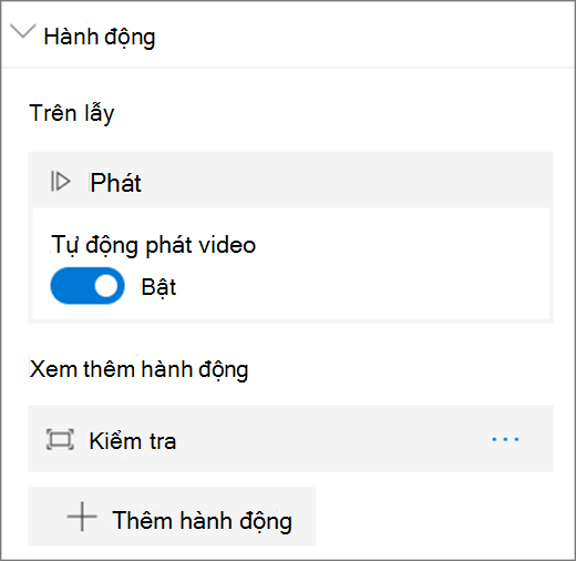 Tùy chọn video