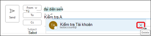 Xóa địa chỉ email tự động hoàn tất trong Outlook
