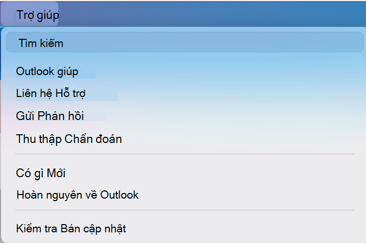 nút gạt tùy chọn outlook mới
