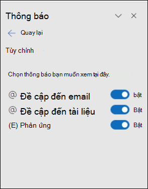 Ngăn thiết đặt thông báo Outlook