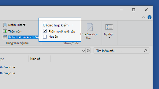 Cách bật tính năng xem đuôi tên tệp trong Windows