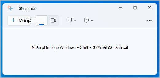 Giao diện công cụ Cắt trong Windows 11.
