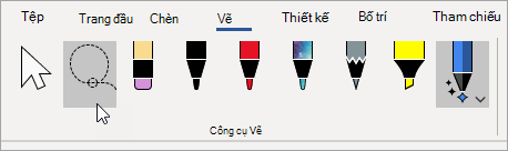 Chọn công cụ Bằng dây.