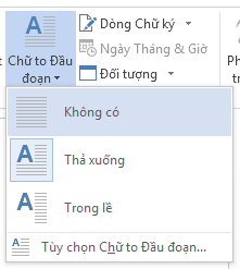 Chọn Không để loại bỏ chữ to đầu đoạn.