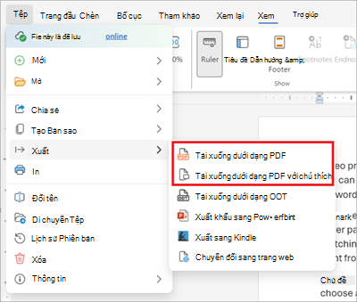 Xuất Word_doc to_PDF tệp.