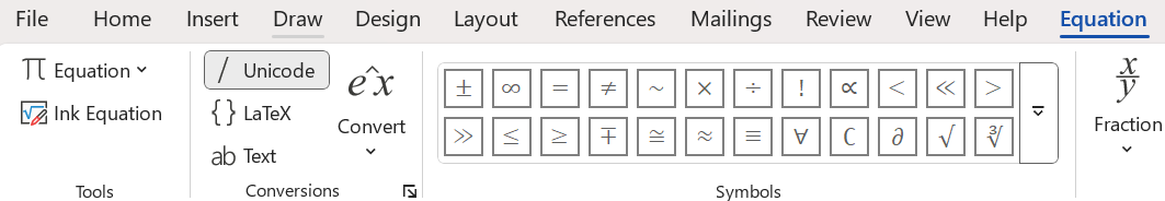 Chế độ chuyển đổi Unicode trong tài liệu word.