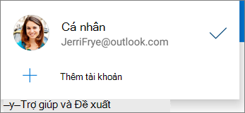 Thêm tài khoản trong ứng dụng OneDrive for Android