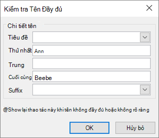 Chọn OK.