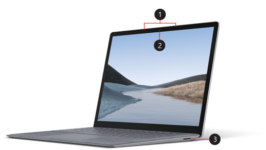 Mặt trước của Surface Laptop 3