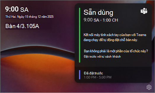 Màn hình sẵn sàng của Desk Hub