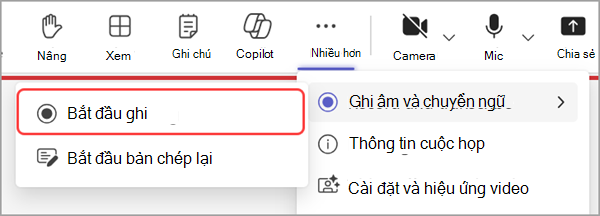 Bắt đầu ghi một tòa thị chính.