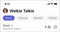 Biểu tượng người trong Walkie Talkie, cho biết số người đã kết nối với kênh