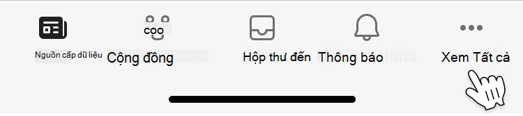 Ảnh nút Xem tất cả trên ứng dụng Viva Engage động