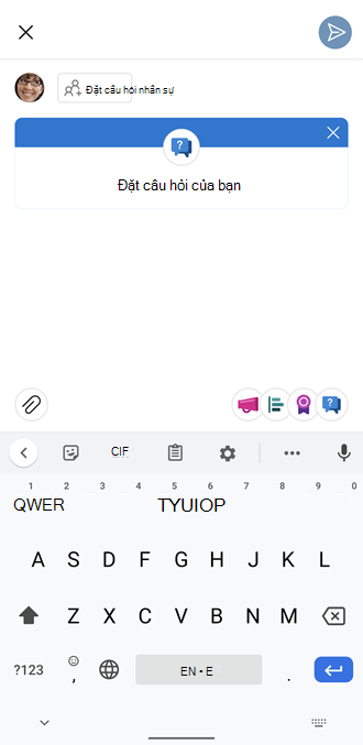 Câu hỏi và câu trả lời yammer trên điện thoại di động Chạy Android