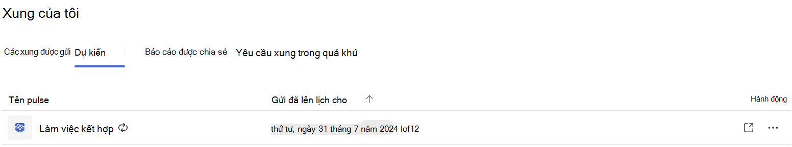 Pulse làm việc kết hợp định kỳ theo lịch
