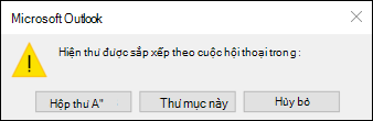 Dạng xem hội thoại cho tất cả các hộp thư hoặc thư mục này
