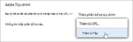 Phần bổ trợ tùy chỉnh