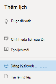 Đăng ký nhận lịch