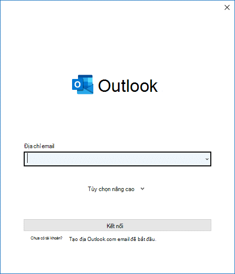 Chọn một địa chỉ email từ danh sách thả xuống.