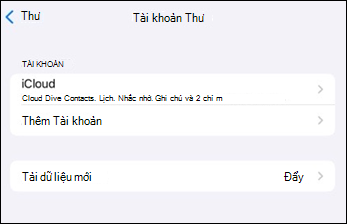 Thêm tài khoản vào ứng dụng thư Outlook dành cho thiết bị di động trên iOS