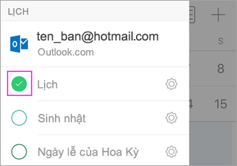 Kiểm tra đồng bộ lịch