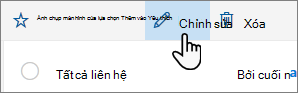 Ảnh chụp màn hình nút Chỉnh sửa liên hệ