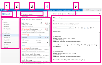 Thư trong Outlook Online