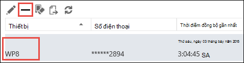 Loại bỏ điện thoại khỏi Outlook Web App