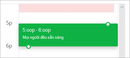 Ảnh chụp màn hình lưới lập lịch biểu