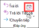 Nút Trả lời với cuộc họp trong Outlook cổ điển