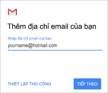 Thêm địa chỉ email của bạn