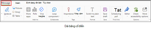 Dạng xem dải băng đơn giản hóa