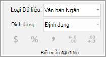 Đoạn mã màn hình hiển thị trường kiểu dữ liệu