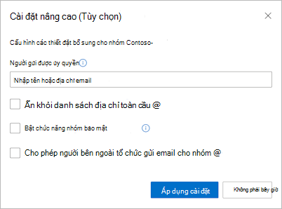 Ảnh cài đặt nâng cao