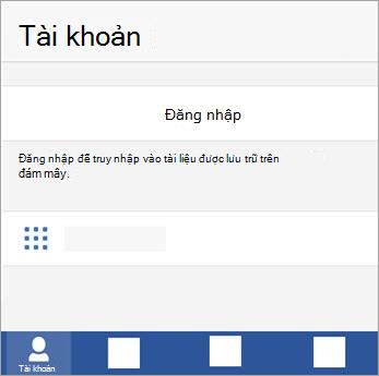Đăng nhập bằng tài khoản Microsoft hay tài khoản cơ quan hoặc trường học Office 365 của bạn.