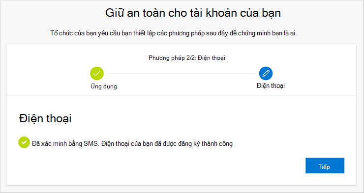 Thông báo thành công