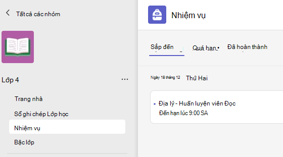Ảnh chụp màn hình cho thấy bài tập