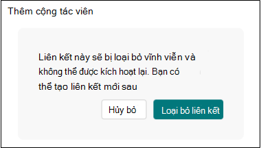Loại bỏ nối kết đồng bộ Biểu mẫu