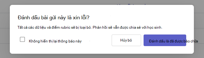 hộp thoại xin lỗi