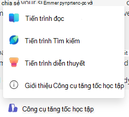 Ảnh chụp màn hình của bộ tăng tốc học tập.