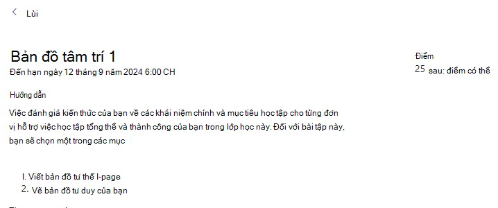 Ảnh chụp màn hình công việc.