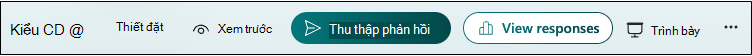 Cài đặt biểu mẫu