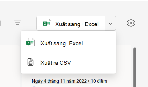 Ảnh chụp màn hình khi xuất.