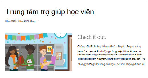 Trang web chứa hình minh họa học sinh trong trường học