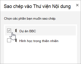 Chọn các phần bạn muốn sao chép.