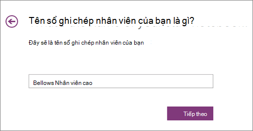 Chọn Tên cho Sổ tay Nhân viên của bạn